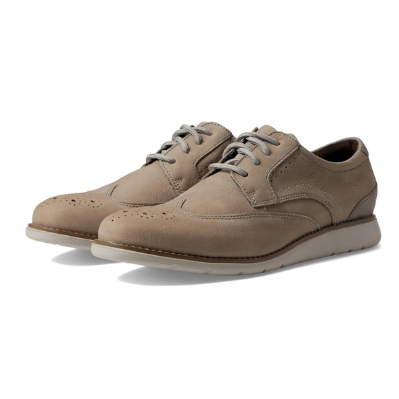 Rockport Total Motion Craft Wingtip Mens Oxfords Shoes Beige NUBUCK Size 11 M main image 6